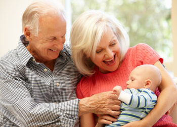 What funny things can all first-time grandparents relate to?