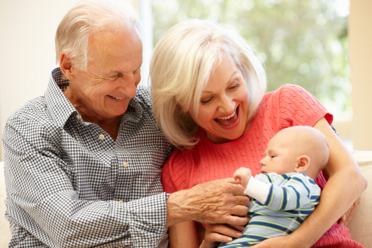 What funny things can all first-time grandparents relate to?